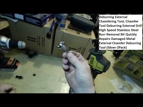 Deburring External Chamfering Tool, Chamfer, Drill Burr Removal Bit Quickly Repairs Bolt Ends