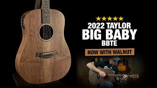 Video thumbnail for Taylor BBTe - Big Baby Taylor with Walnut - New for 2022 by Acoustic Letter