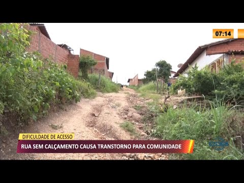 Moradores reclamam da falta de calçamento em rua de bairro na zona sul 11 05 2021