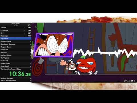the Pizzatower 101% fwr  (1:51:47 igt)