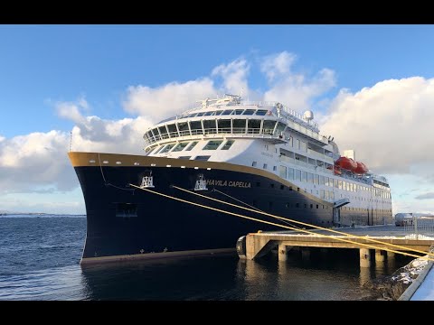 mv Havila Capella + a short flight inside the "Torghatten" hole   HD