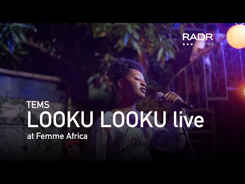 Tems performs LOOKU LOOKU Live at Femme Africa