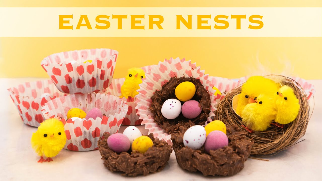 Chocolate EASTER Nest Recipe Tutorial  |  Just 3 Ingredients!