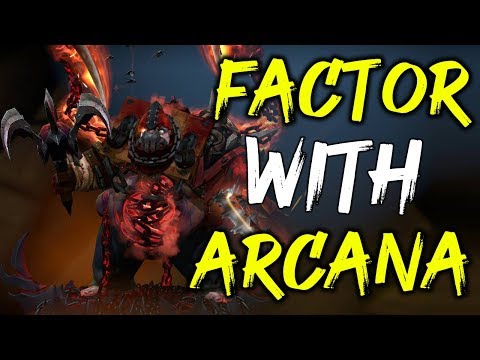 FACTOR with His First PUDGE ARCANA SET - INSANE HOOK | Genius Pudge