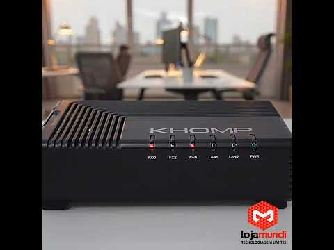 Video do produto Gateway VoIP Khomp KAP 311 1 FXO 1 FXS 3 Portas Ethernet