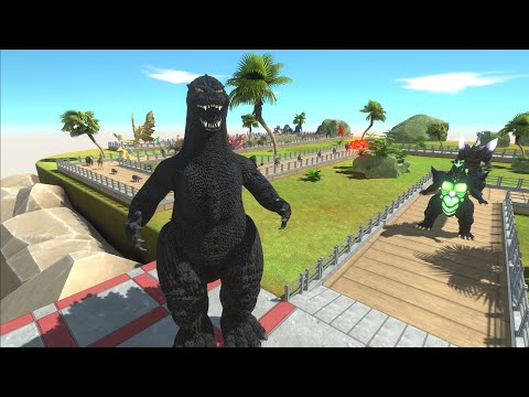 HEISEI GODZILLA vs GHIDORAH  DEATH RUN - Animal Revolt Battle Simulator