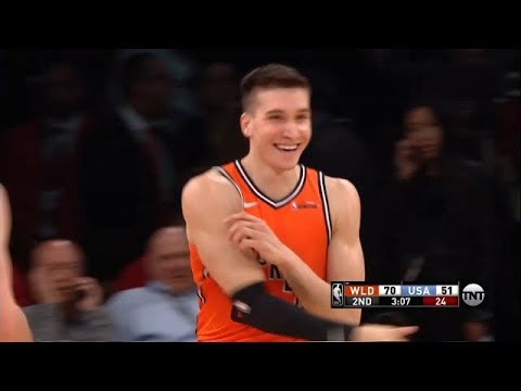 Bogdan Bogdanovic drops 3 3 Pointers in a row from DEEP | USA vs World | NBA All-Star Weekend
