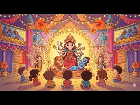 Ma Durga Ma Durga|| Puja Rhymes || Tiny Diny