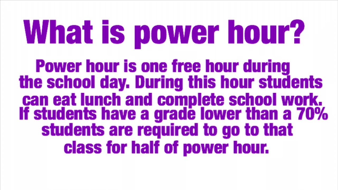 Millennium High School - Power Hour