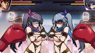 Waifu Fighter Hentai Game - Flawless Fight, Clothing Damage - Third Match - 3 Rounds