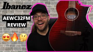 Video thumbnail for Is this GUITAR worth the MONEY?!? Ibanez AEWC32FM-RSF ACOUSTIC Guitar REVIEW by Jimmy Franklin