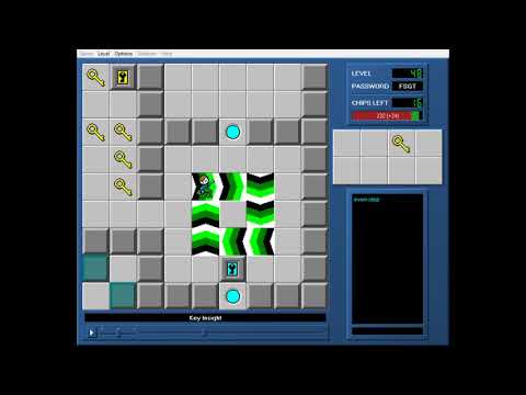 CCLP4 level 48 solution - 298 seconds