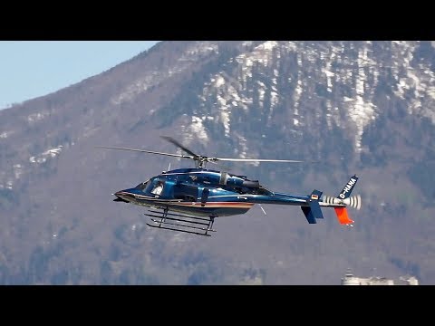 Heliteam Süd Bell 427 D-HANA arrival at Salzburg Airport