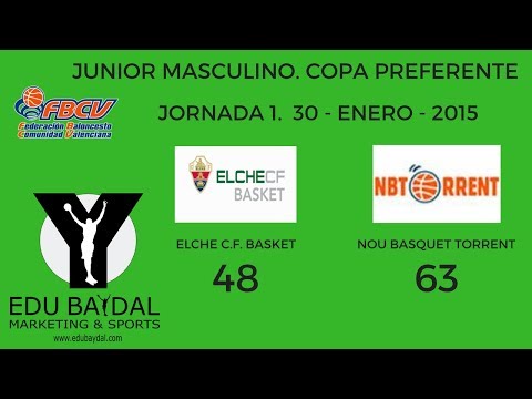 ELCHE CLUB DE FUTBOL BASKET - NOU BASQUET TORRENT. COPA PREFERENTE