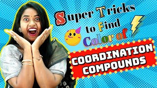Super Tricks to find color of Coordination Compounds by Komali Mam(Best video) #neet #jee