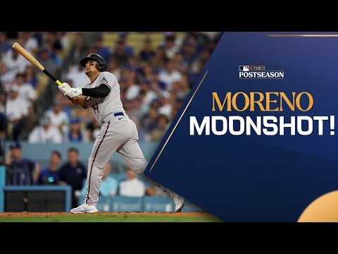 A 1st inning MOONSHOT from Gabriel Moreno in NLDS Game 1!