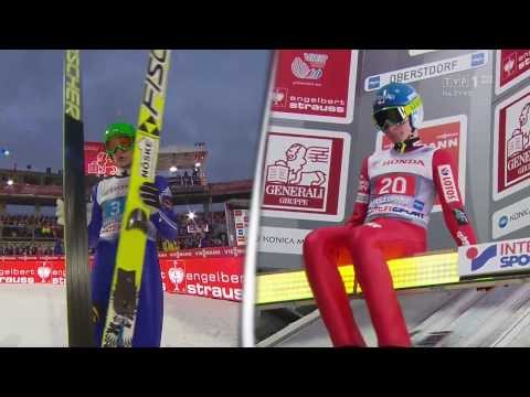 Denis Kornilov (31) vs Jan Ziobro (20) - Oberstdorf 2013 - SKI JUMPING WORDL CUP 13/14 (HD)