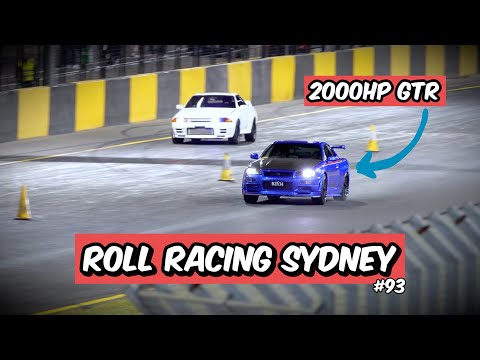 Roll Racing Sydney 93 - 1000hp+ Evo’s, 1900hp+ GTR’s and 2000hp Supercars battle it out