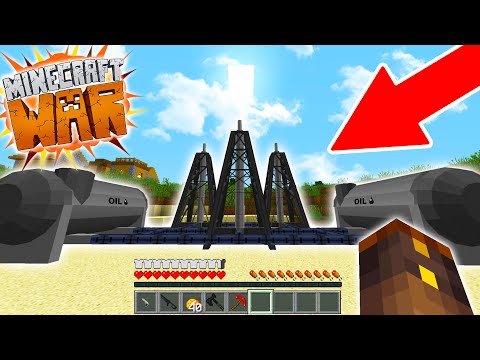 We found this MASSIVE OIL RESERVE so we can make OVERPOWERED WEAPONS! | Minecraft War