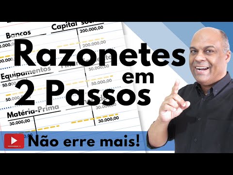 Razonetes em dois passos na Contabilidade básica e introdutória