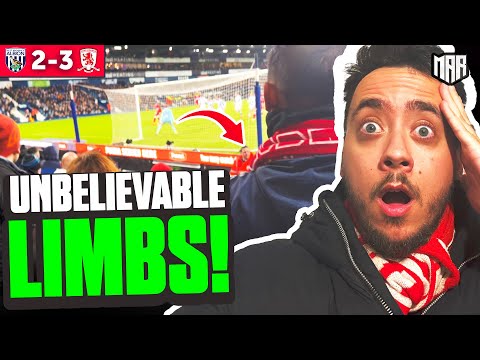 BIBLICAL LIMBS IN STOPPAGE TIME!! | West Brom 2-3 MIddlesbrough   Matchday Vlog