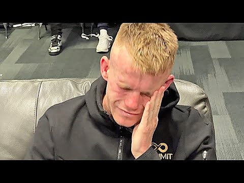 LIAM WILSON BREAKS DOWN IN TEARS  IN LOCKER ROOM AFTER KO LOSS TO VAQUERO NAVARRETE