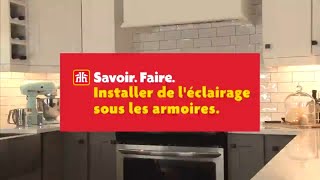 Installation d’éclairage sous les armoires à faire soi-même : Amélioration facil