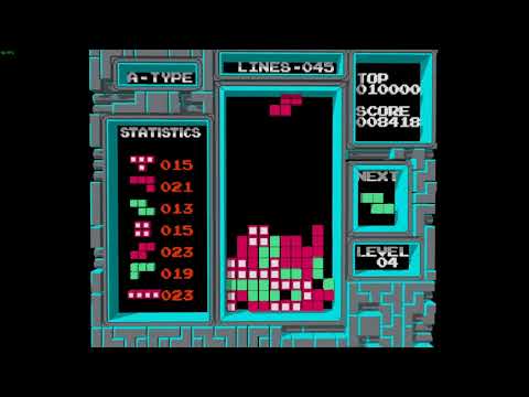 4 minutes of Non-relaxing NES Tetris - No commentary