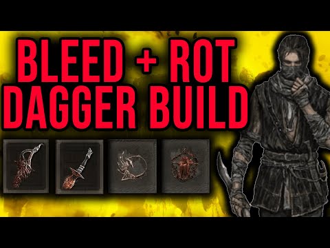 CRAZY DAMAGE! Bleed + Scarlet Rot Dagger Build - Elden Ring Best Builds