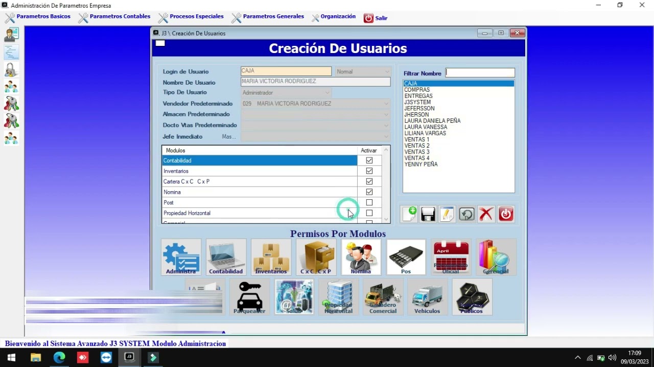 Creación de Usuarios