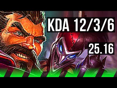 GRAVES vs SHACO (JGL) | 12/3/6 | KR Master | 25.16