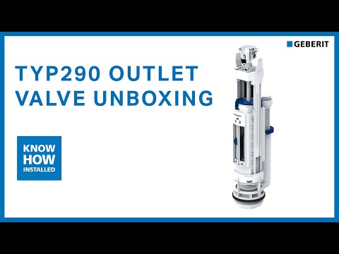 Geberit TYP290 Dual Flush Outlet Valve Unboxing