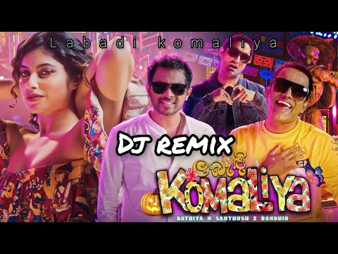 Labandi Komaliya (ලබැඳි කොමළියා) | Bathiya & Santhush ft. Randhir | Lyrics Video