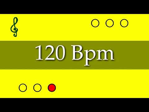 Visual Metronome - Click Track - 120 Bpm (3/4) - EasyMusic