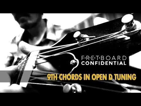 9th Chords in Open D Tuning for Fingerstyle Blues Guitar