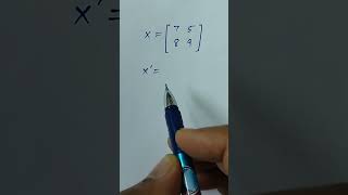 Transpose of a matrix