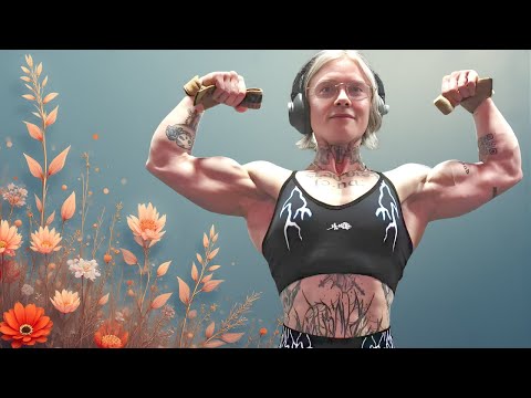 Crf Lrli ❤️Tattoo Woman Bodybuilder👌The Boldest Muscular Transformation Ever