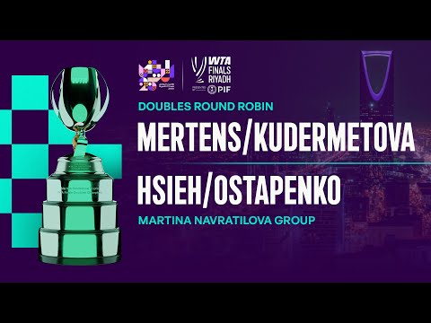 Mertens/Kudermetova vs. Hsieh/Ostapenko | 2025 WTA Finals Riyadh | WTA Match Highlights
