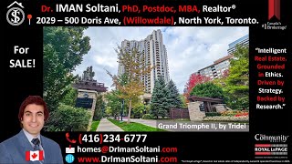 For Sale–Condo Apartment 500 Doris Ave, Toronto (Willowdale, North York) $780,000. 2+1 Bd | 2 Bth