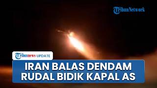 Rekaman Detik-detik IRGC Tembakkan Rudal ke Selat Hormuz, Bidik Kapal Angkatan Laut Milik AS