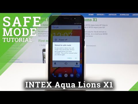 How to Enter Safe Mode in INTEX Aqua Lions X1 - Open & Exit Safe Mode