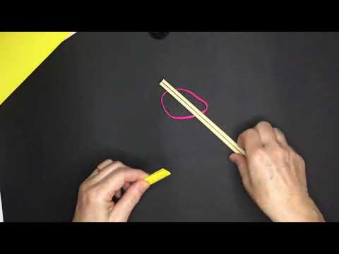 Spisepinde som pincet.