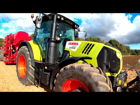 2019 Claas Arion 650 6.8 Litre 6-Cyl Diesel Tractor (175/185HP) with Horsch Seed Drill