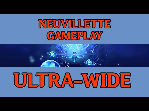 Neuvillette Character Trial Gameplay in ULTRA-WIDE 8K 60fps | Genshin Impact