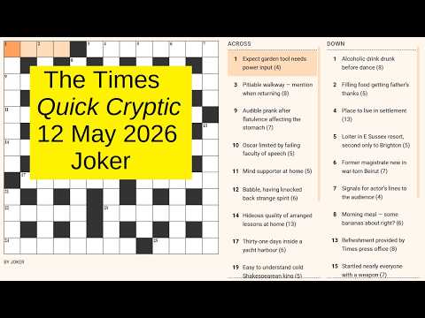 The Times Quick Cryptic 3299