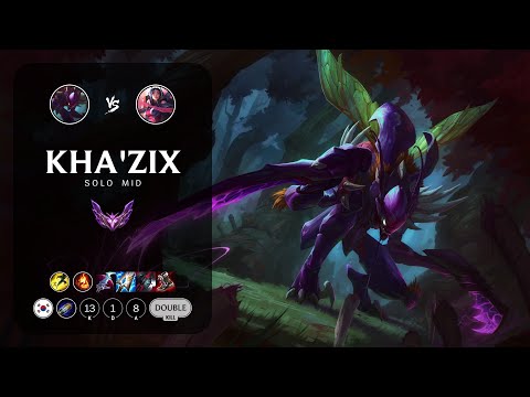 Kha'Zix Mid vs Irelia - KR Master Patch 13.4