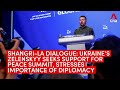 Shangri-La Dialogue: Ukraine’s Zelenskyy seeks support for peace summit