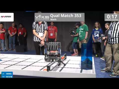 VEX Worlds 2016 - VEXIQ Middle School - Math - Qual 353 (9090S 10131B) 117
