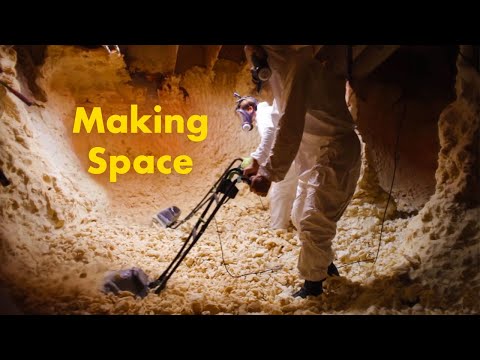 Foam Mining Inside a Giant Ship