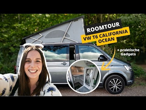 VW T6 California Ocean Room Tour - We show all the features of the campervan & useful gadgets